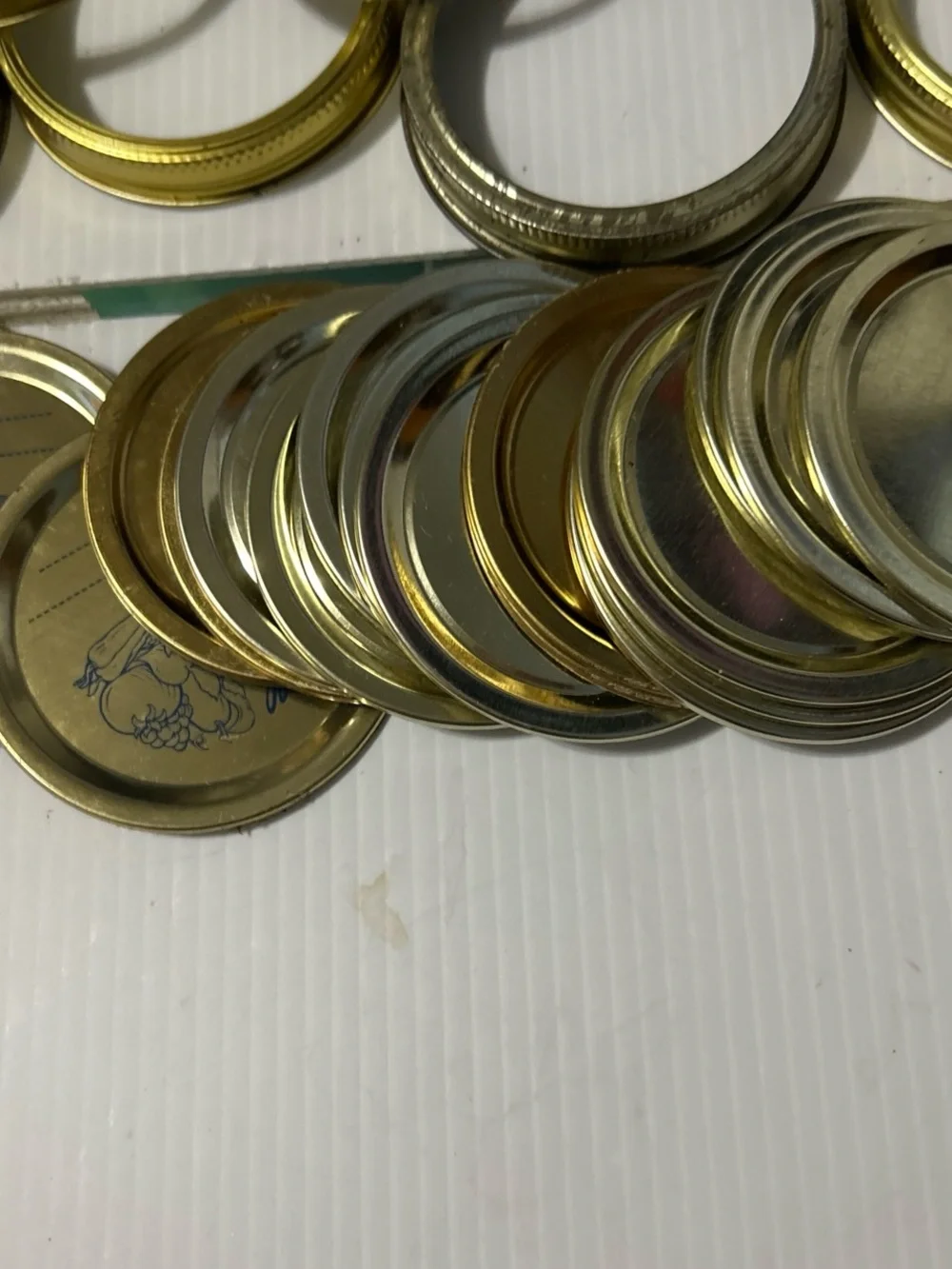 Gold Metal Mason Jar Rings and Lids – Multipack Storage Hardware